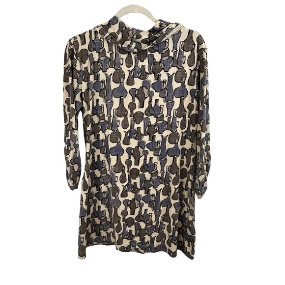 EFFIES HEART Art to Wear Julliard TOP M Knit Tunic Cowl Artsy Novelty Lagenlook - Picture 11 of 15